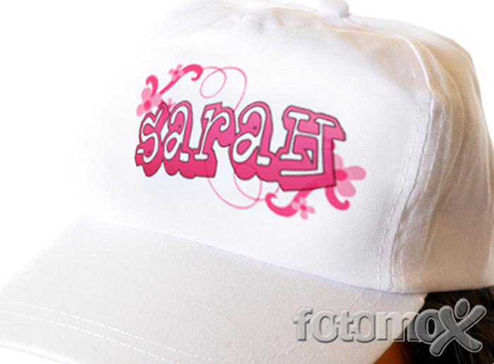 Cappelli bianchi personalizzati con stampa della foto o immagine