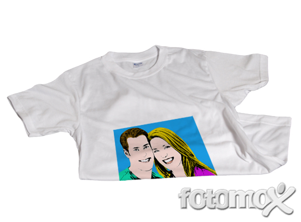 Maglia a pop art personalizzata con foto