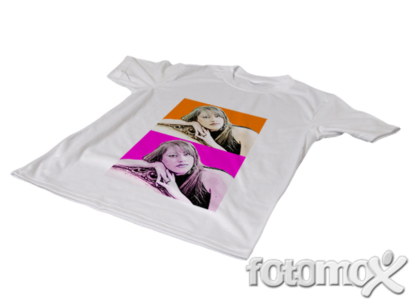T-shirt personalizzata con stampa pop art