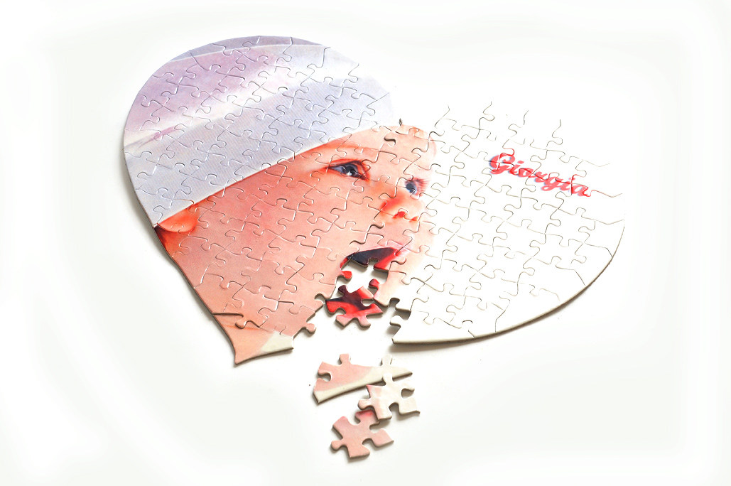 Foto puzzle per i regali di san valentino