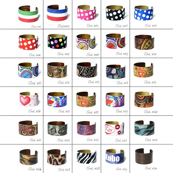 Bracciale in legno con grafiche uniche e originali