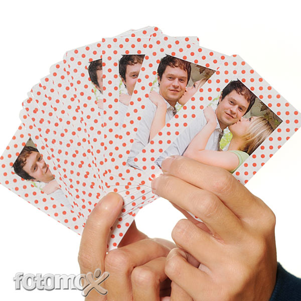 Carte da gioco da poker personalizzate con foto
