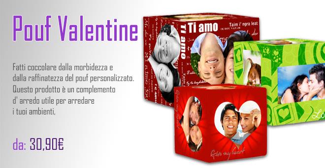 Pouf velentine personalizzato con le tue foto