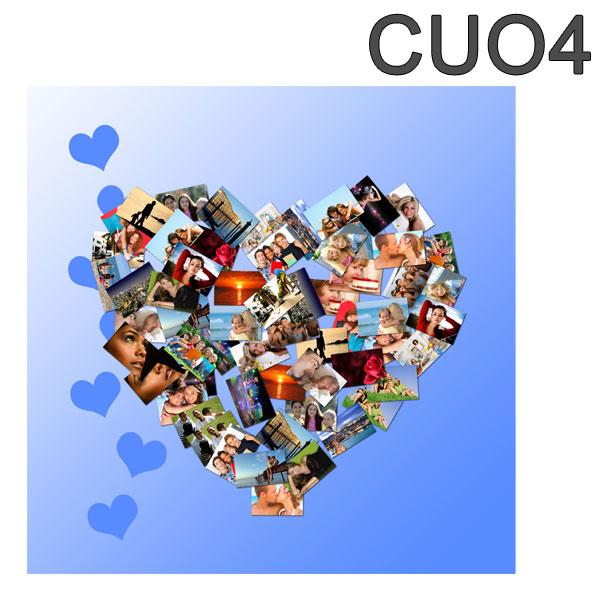 poster collage a cuore per i regali di san valentino