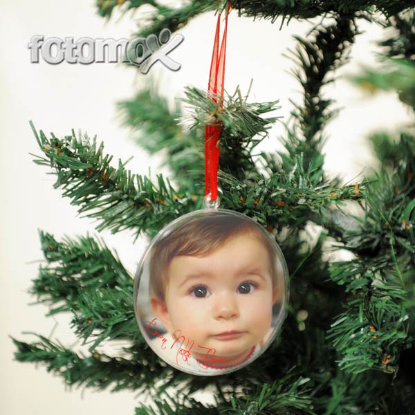 Foto palla di natale personalizzata