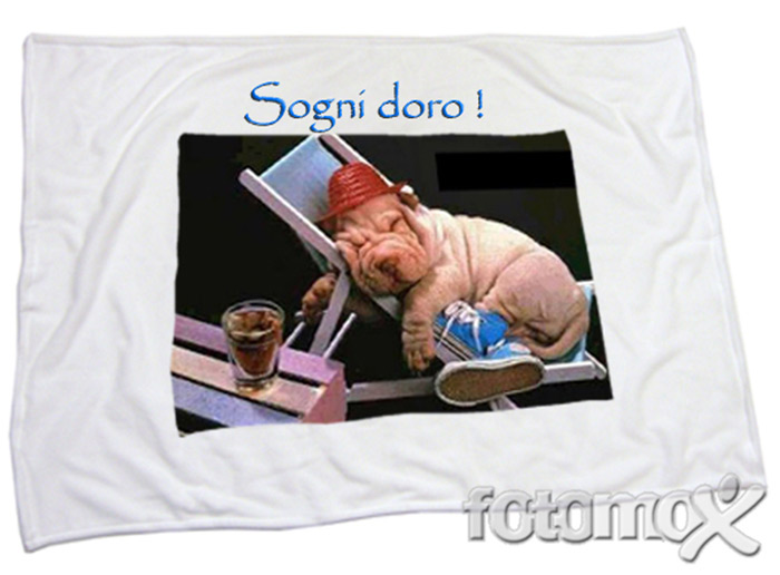 Coperta con foto stampata ad alta qualita