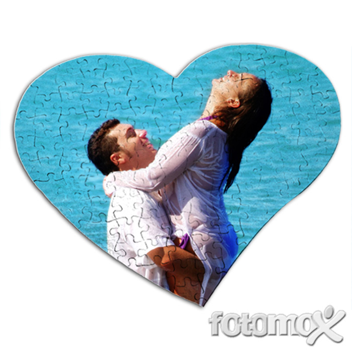stampa su puzzle a cuore personalizzato, i fotoregali originali personalizzati on line