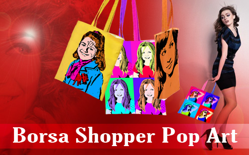 La tua donna vestir&agrave; solo pop art con la splendida borsa personalizzata