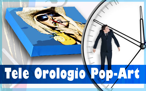 Lavorazioni pop art sulle vostre immagini stampate su supporti speciali