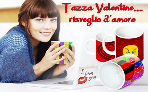 Tazza personalizzata con le tue foto pi&ugrave; belle come idea regalo per San Valentino