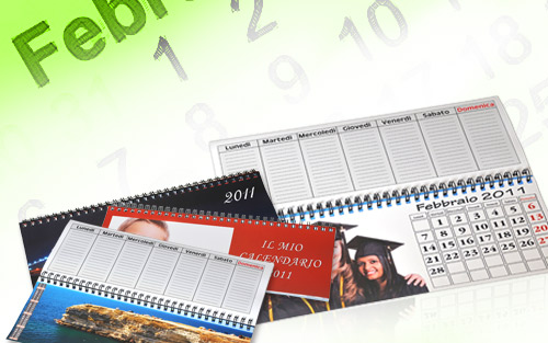 Calendari da scrivania multipagina personalizzati con le tue immagini pi&ugrave; belle 