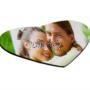 Mouse pad a cuore con foto