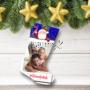 Calza di natale in tessuto personalizzata
