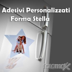 adesivi personalizzati a forma di stella
