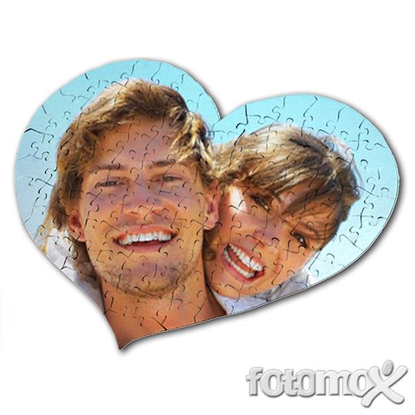 foto puzzle a cuore