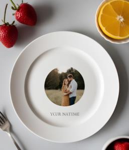 piatto in ceramica personalizzato con foto  o grafica