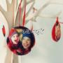 Albero di natale in legno personalizzato con foto