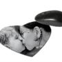 Tappetino mouse a cuore con foto