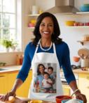 grembiule in tessuto da cucina personalizzato con foto e grafica